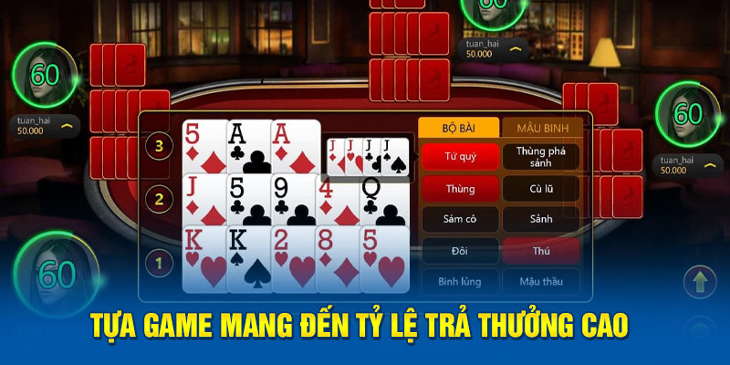 Tựa game mang đến tỷ lệ trả thưởng cao