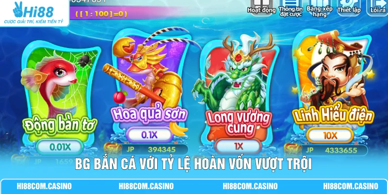BG Bắn Cá | Khám Phá 3 Ngư Trường Săn Hũ Lớn 500 Triệu 1 BG bắn cá với tỷ lệ hoàn vốn vượt trội