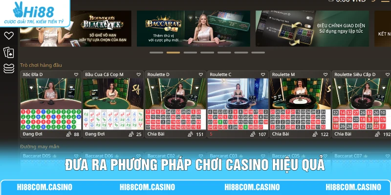 SA Trực Tuyến - Trải Nghiệm 100+ Bàn Chơi Live Đỉnh Cao 3 Đưa ra phương pháp chơi casino hiệu quả