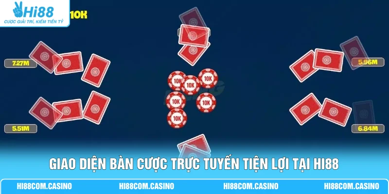 Liêng - Top 5 Chiến Thuật Giúp Chinh Phục Mọi Ván Bài 3 Giao diện bàn cược trực tuyến tiện lợi tại Hi88