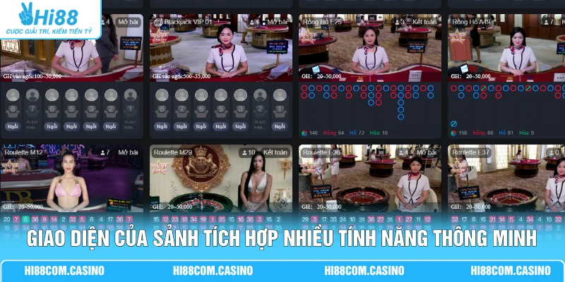 DB Trực Tuyến - Hành Trình 10 Năm Qua Những Con Số Ấn Tượng 3 Giao diện của sảnh tích hợp nhiều tính năng thông minh