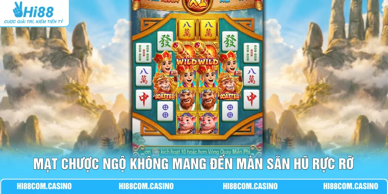 Mạt chược Ngộ Không - 5 Bí Mật Nhân 25.000x Tiền Cược 1 Mạt chược Ngộ Không mang đến màn săn hũ rực rỡ