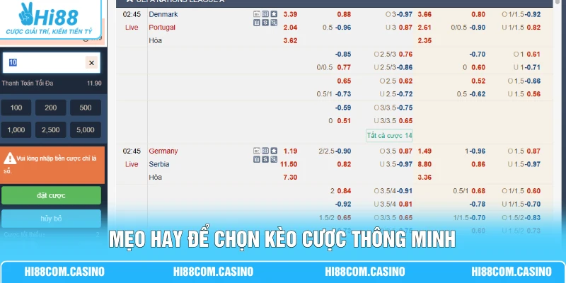 Cá Cược Thể Thao | 1.000+ Kèo Đấu Hấp Dẫn Mỗi Ngày 3 Mẹo hay để chọn kèo cược thông minh