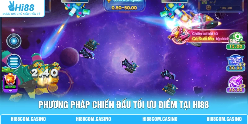 FC Bắn Cá Vũ Trụ | Bối Cảnh 3D Trải Nghiệm 10 Cấp Độ Đạn 3 Phương pháp chiến đấu tối ưu điểm tại Hi88