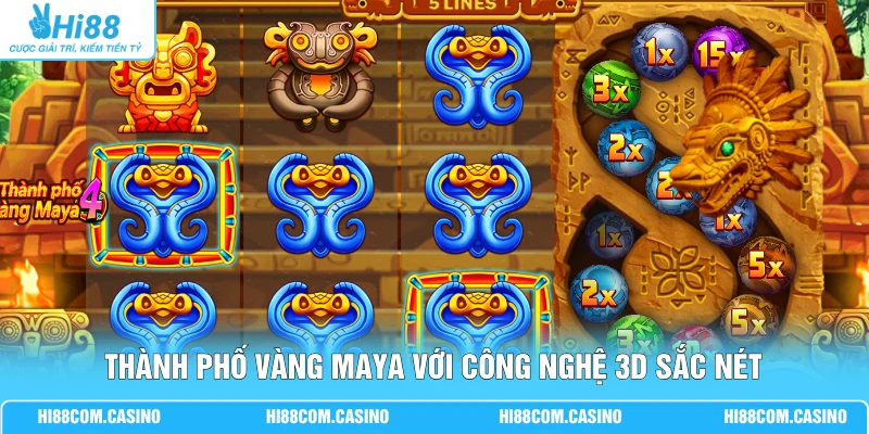 Thành Phố Vàng Maya | Trải Nghiệm 24 Cửa Ải Đầy Kịch Tính 1 Thành phố Vàng Maya với công nghệ 3D sắc nét