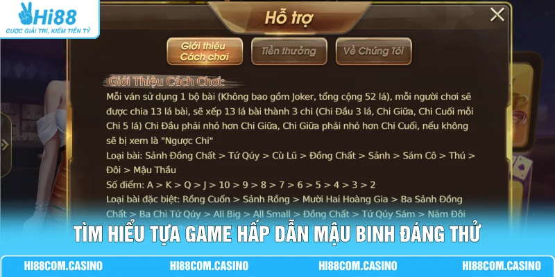 Mậu Binh - Mốc 100K, 500K Và 1 Triệu Có Gì Đặc Biệt? 1 Tìm hiểu tựa game hấp dẫn mậu binh đáng thử